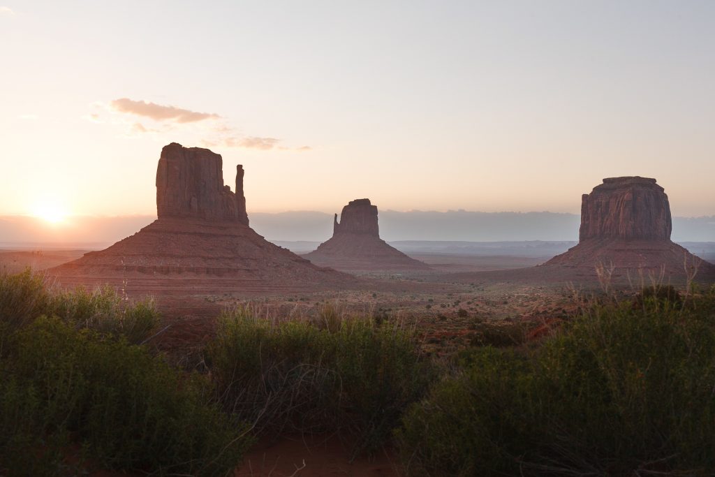Three Mittens in Monument Valley