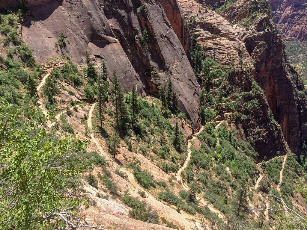 Trail naar Observation Point in Zion National Park