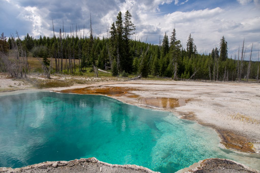 Abyss Pool in West Thumb Geyser Basin, Yellowstone National Park