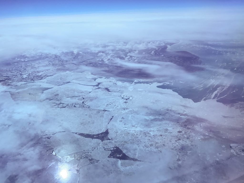 Noordelijk Canada vanuit het vliegtuig