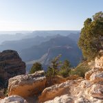 Zonsondergang bij de Grand Canyon Zonsondergang bij de Grand Canyon